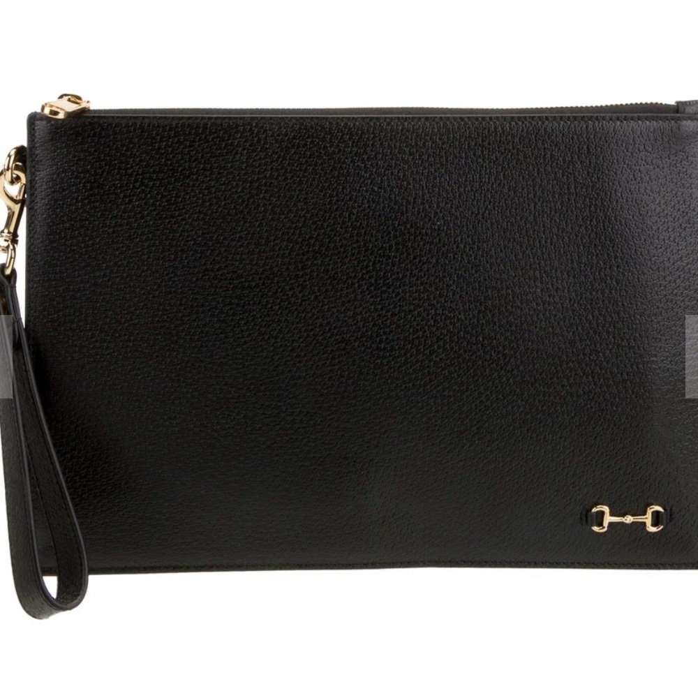 Gucci Horsebit Leather Clutch